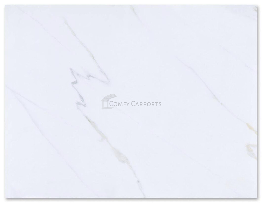 Imitation PVC Marble Sheet White 2.44m x 1.22m x 3mm