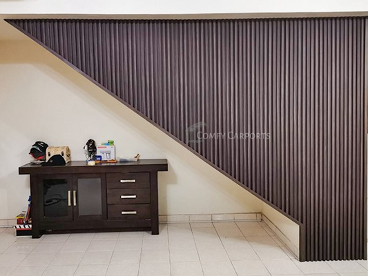 WPC Chocolate Fluted Panel