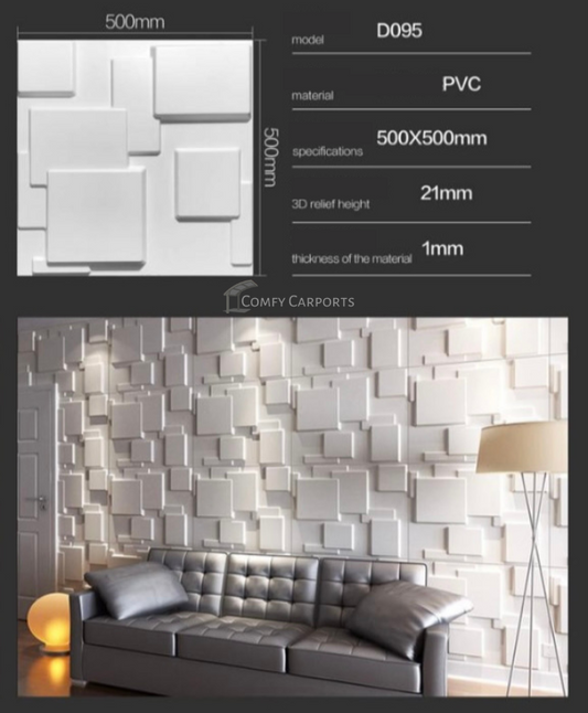 Square 3D Wall Panel